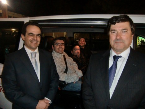 Atletas SCB com Secretário de Estado do Desporto e Presidente do IDP